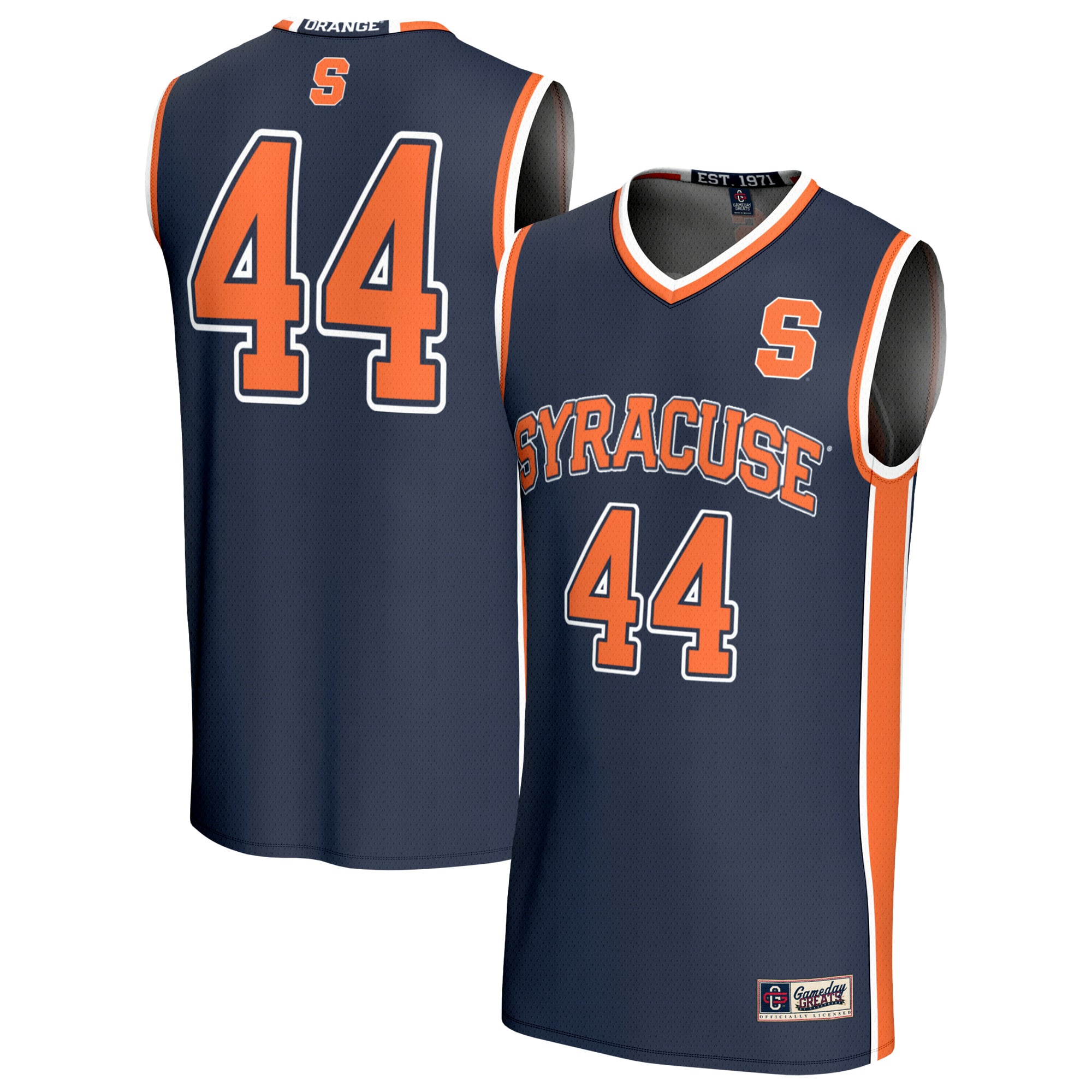 #44 Syracuse Orange GameDay Greats Youth Lightweight Collegiate Basketball Fashion Jersey - Navy