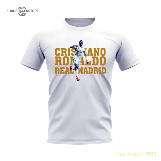 Official Cristiano Ronaldo Real Madrid Player Tee (White)