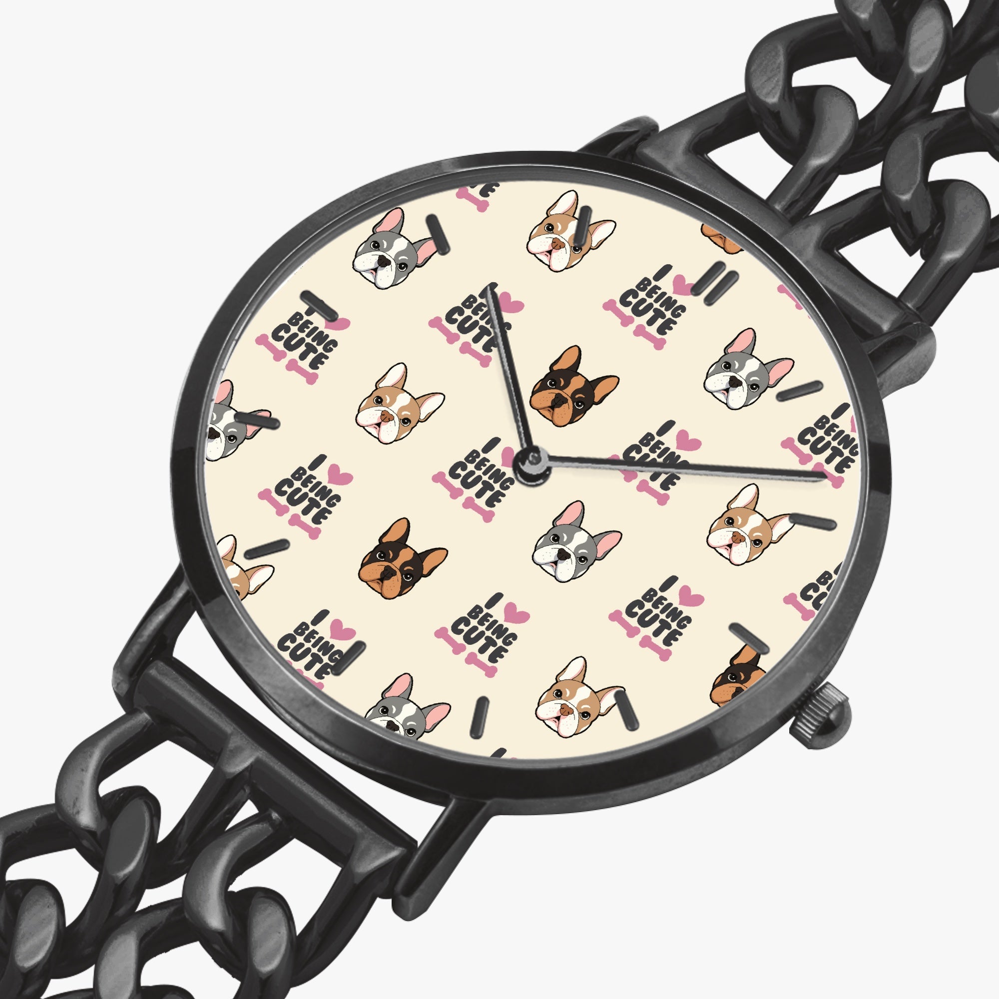 Patric - Safe Chic Hollow Strap Watch For Frenchie Lovers Indoor Use