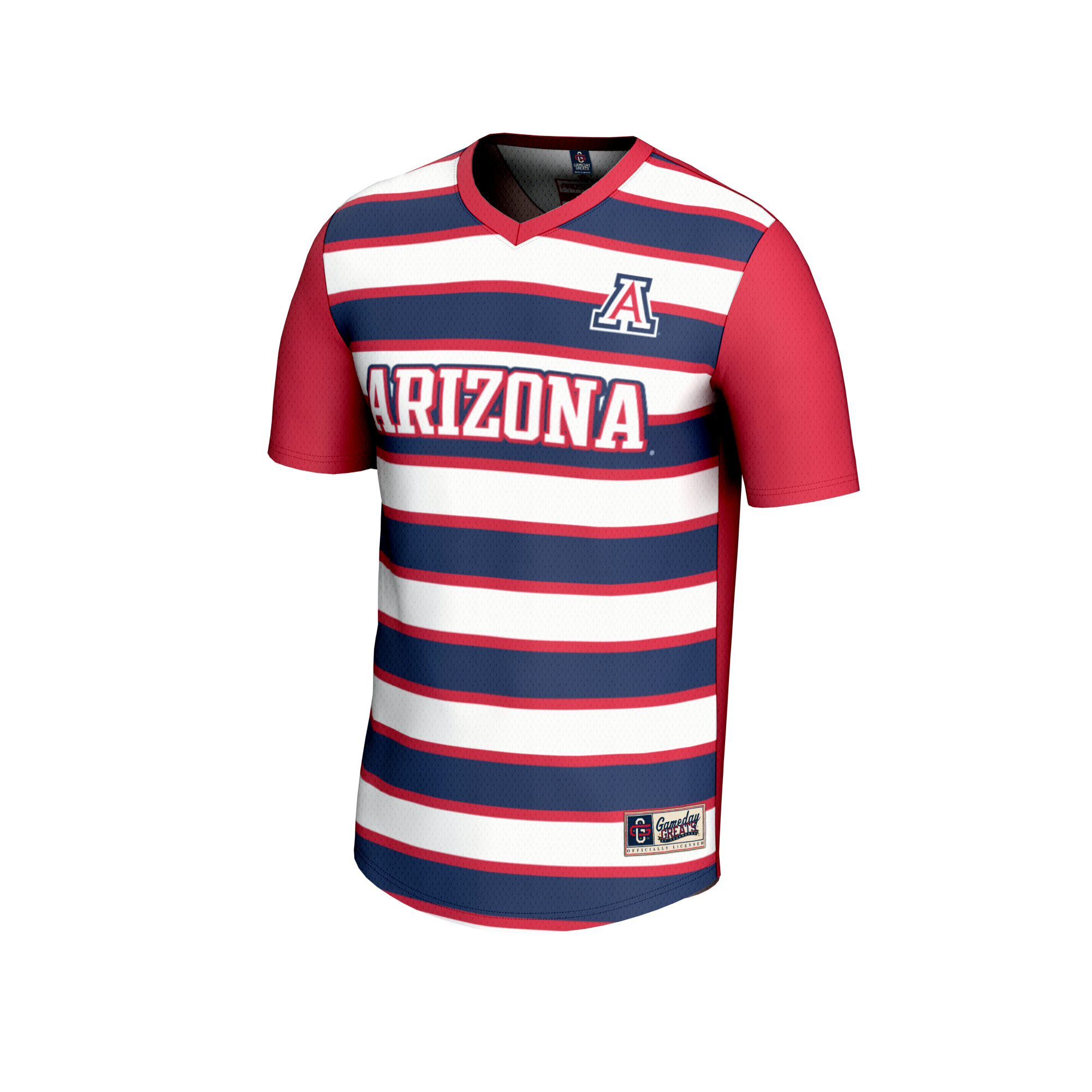 [LK] Arizona Wildcats GameDay Greats Unisex NIL Pick-A-Player Collegiate Women's Soccer Lightweight Fashion Jersey - Red/Navy