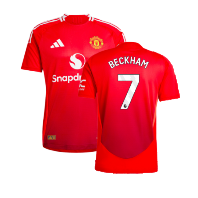 2024-20 Man Utd Adidas Home Football Jersey Beckham 7 M S