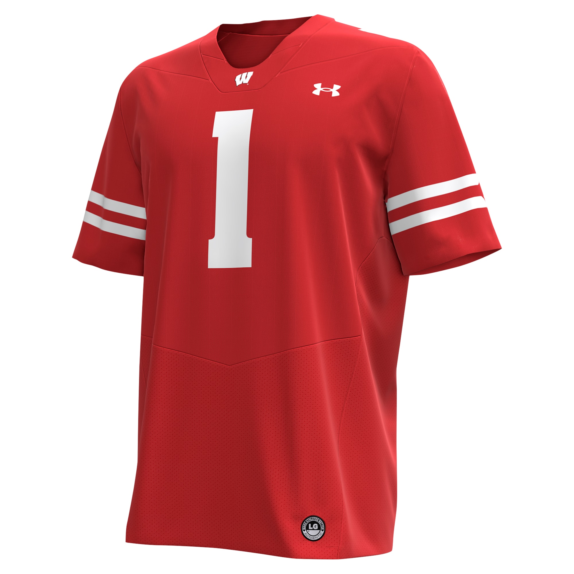 #1 Wisconsin Badgers Replica Football Jersey - Red