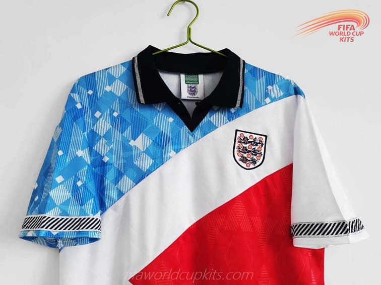 England 1990 Special Blue/White/Red Football Kit