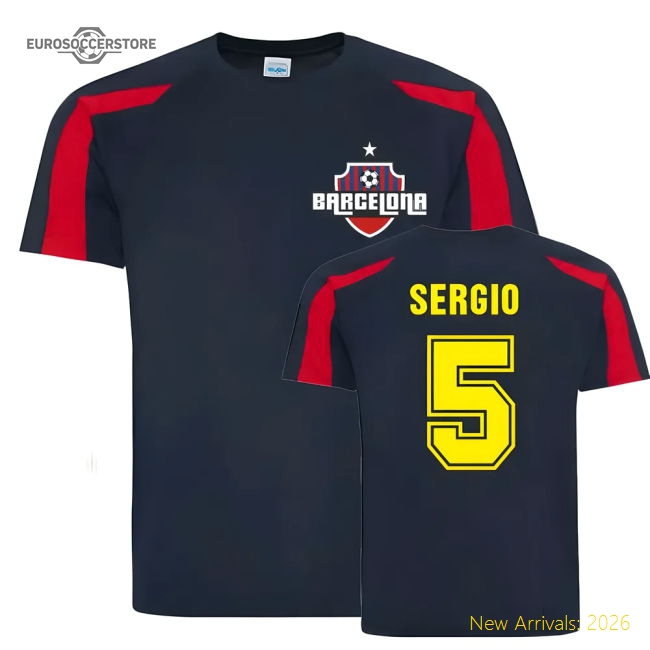 Sergio Busquets Barcelona Sports Training Supporter Kit Jersey