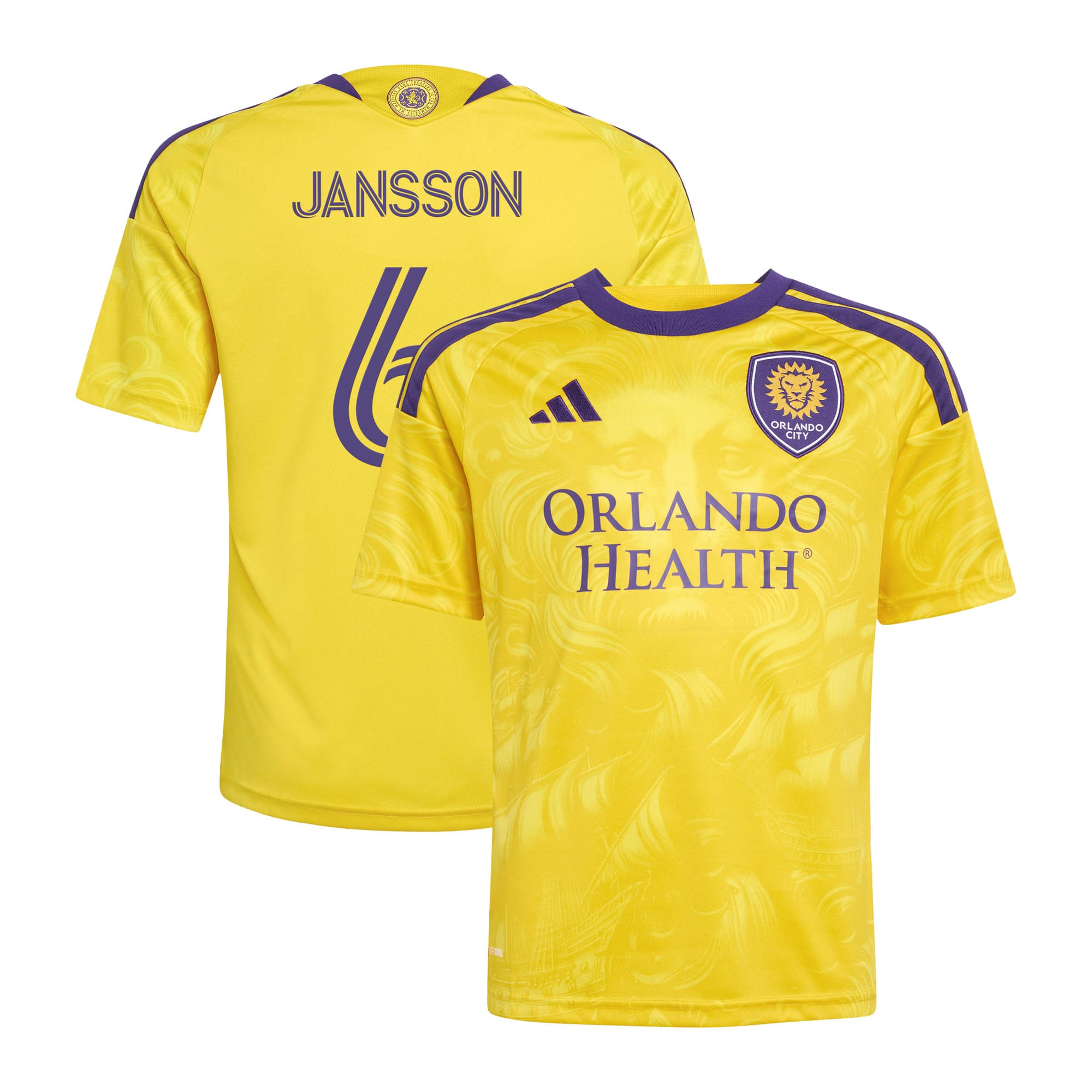 [ESK] Women's Robin Jansson Orlando City SC 2026 Sunken Treasure Kit Replica Jersey - Yellow