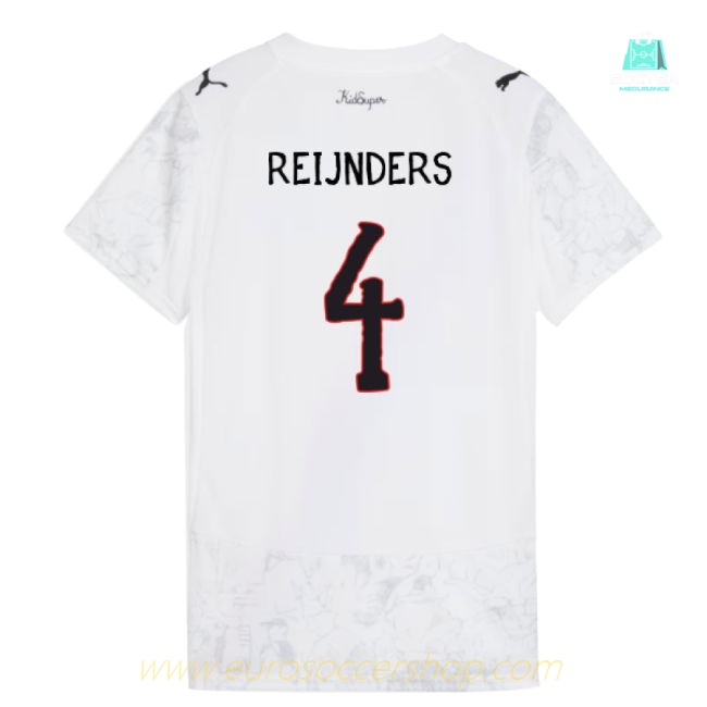2025-2026 KIDSUPER x Manchester City CWC Shirt (White) - Womens (Reijnders 4)