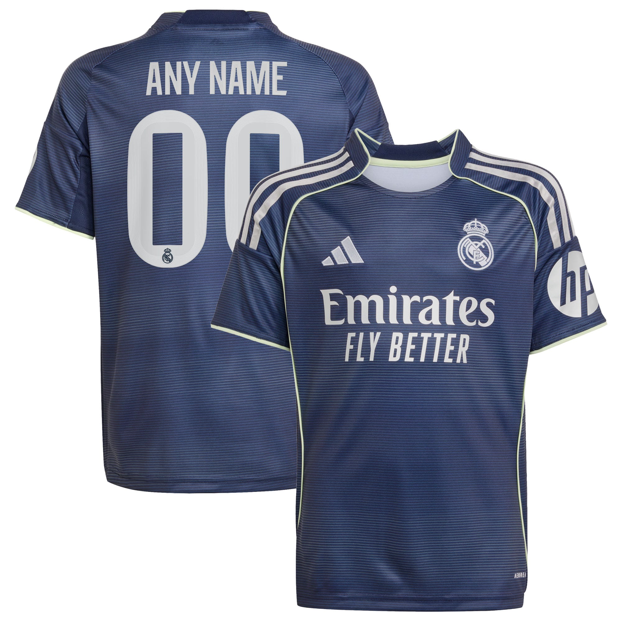 [LK] Women's Real Madrid 2025/26 Away Replica Custom Jersey - Blue