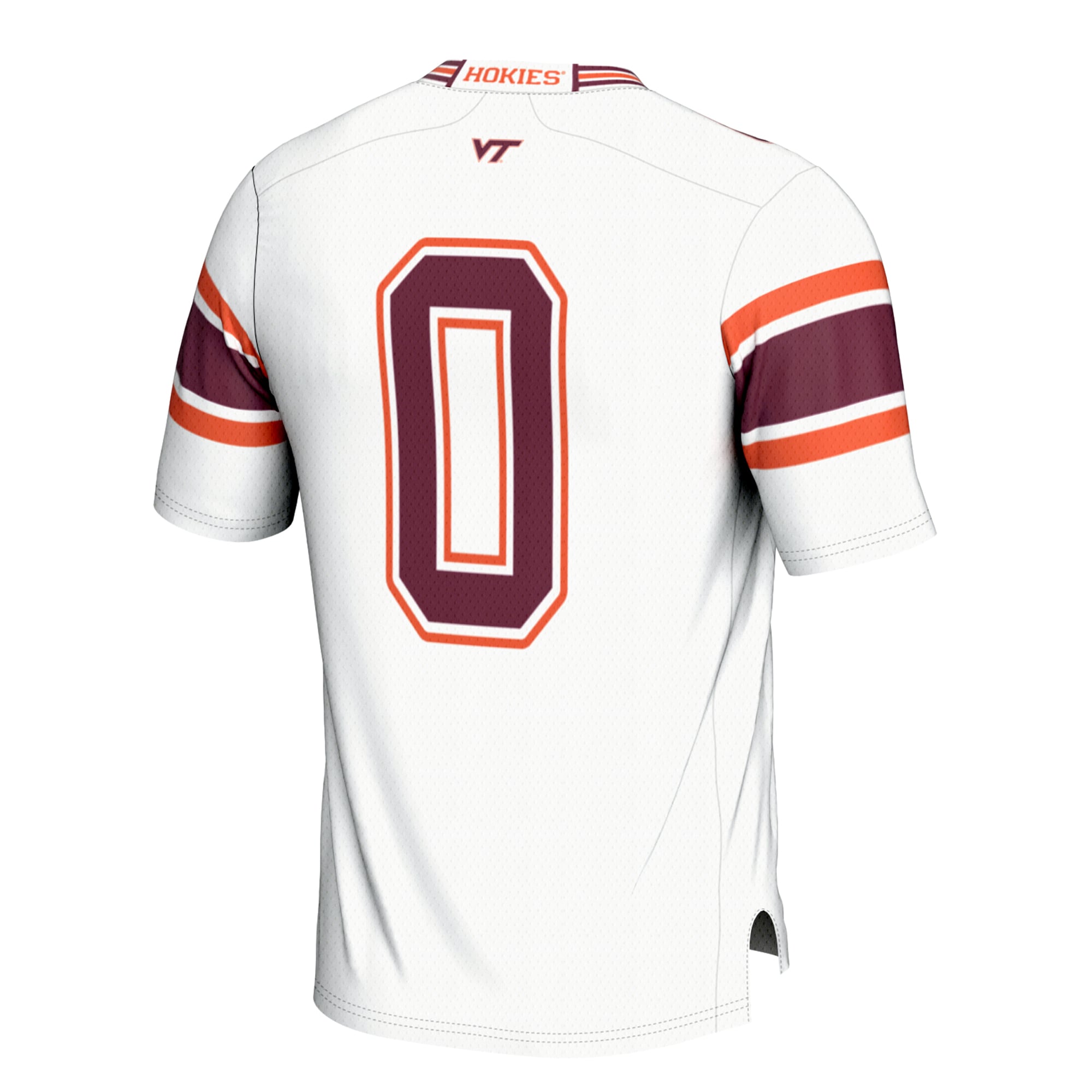 Men's #0 White Virginia Tech Hokies Football Jersey