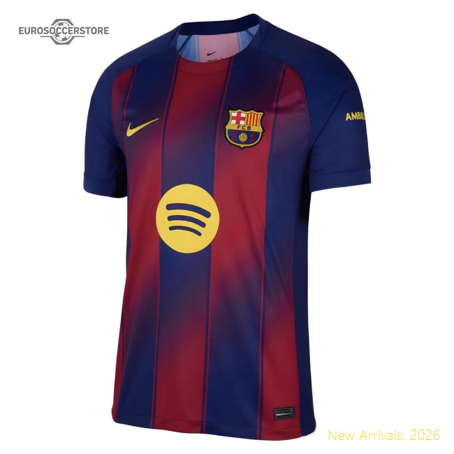 Barcelona Home Premium Jersey Lightweight Comfortable Athletic Fit