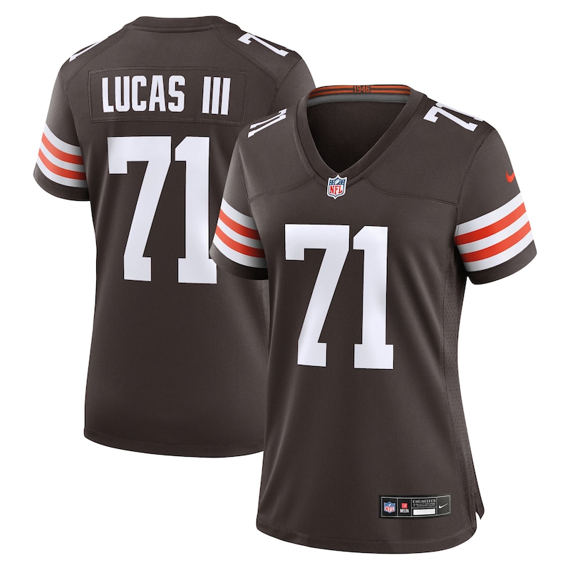 None Cornelius Lucas CLE Browns Victory Durable Jersey Football Appare