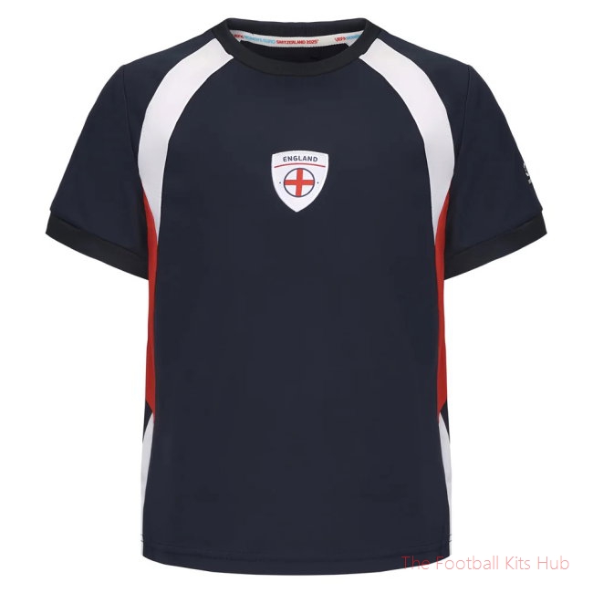 2025 England WEC Poly T-Shirt (Navy) - Kids
