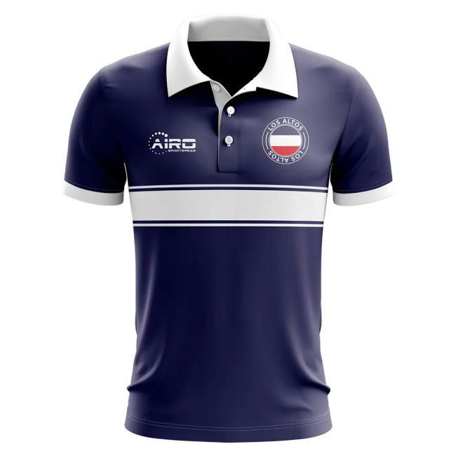 National Los Altos Concept Stripe Polo Shirt (Navy) High