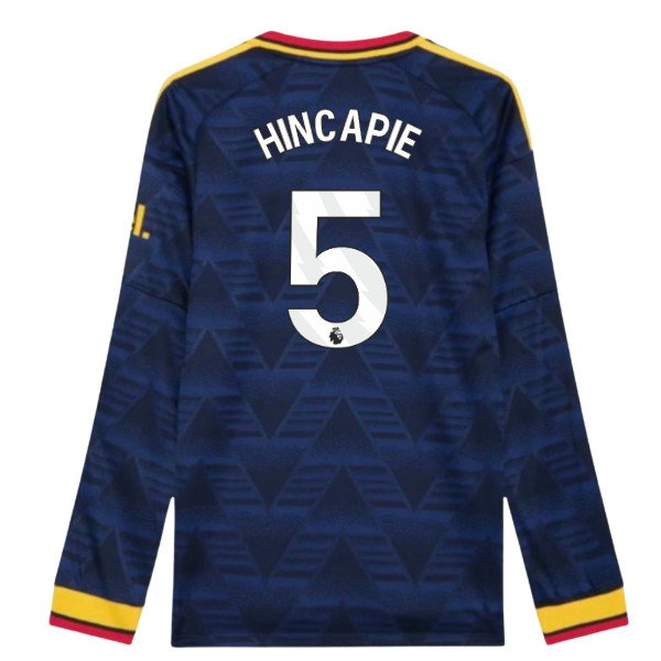 2026-2027 Arsenal Authentic Long Sleeve Away Shirt (Hincapie 5)