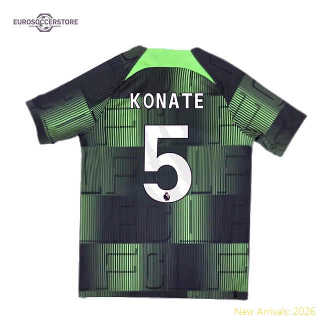 Gentle Liverpool Kids Jersey Konate 2023-2024 Dri-fit Machine-washable