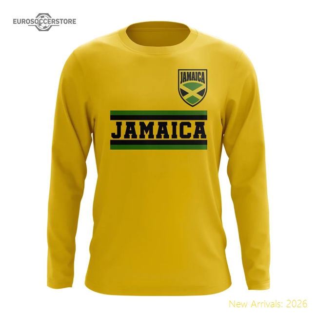 Premium Reggae Boyz Core Football Country Long Sleeve T-shirt (yellow)