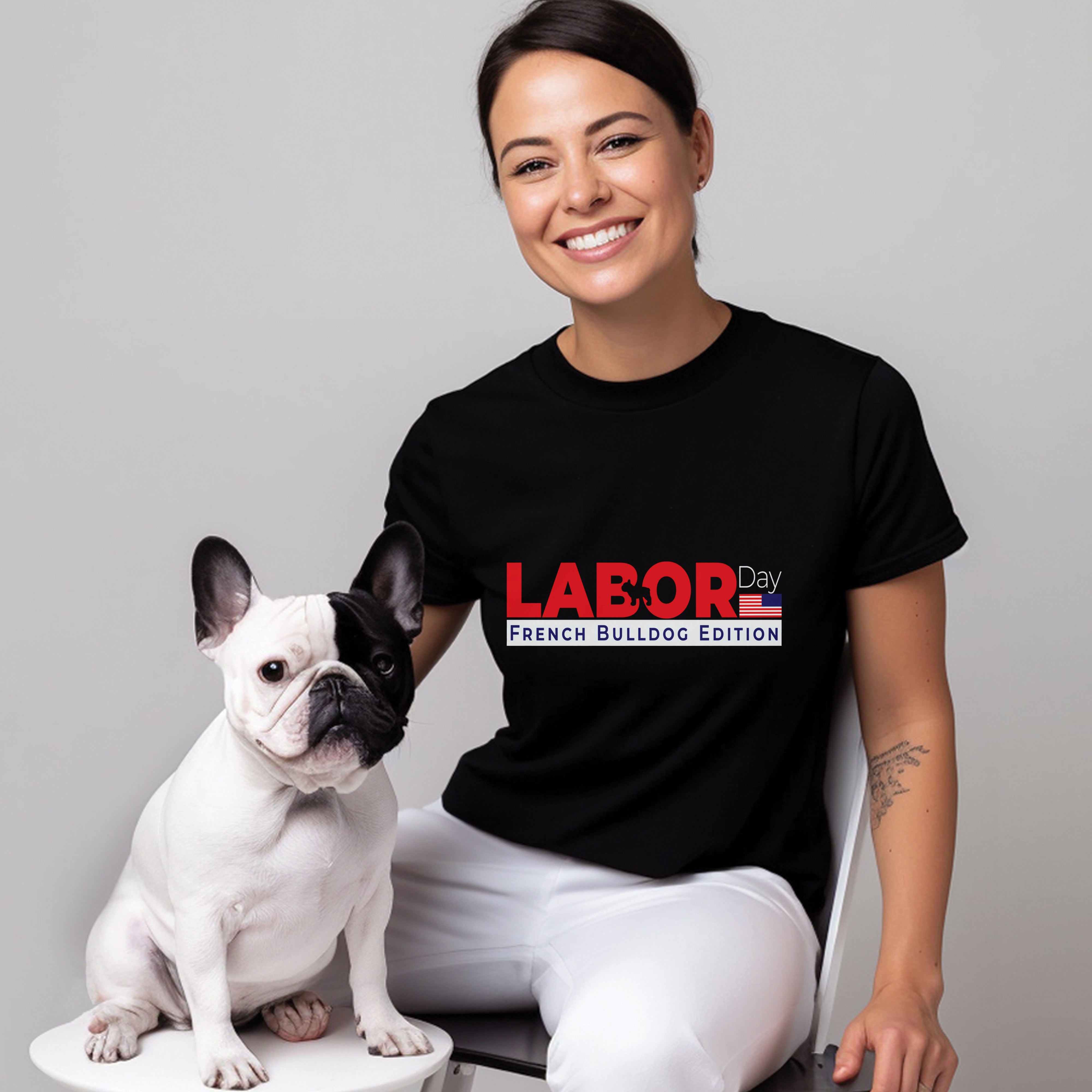 - Bulldog Inspired Unisex T-shirt For Frenchie Fans | Durable Build
