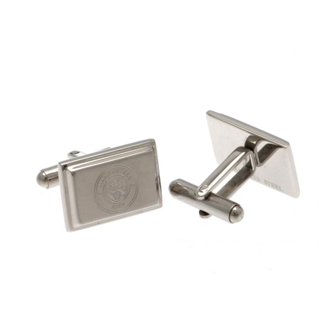 Trendy Manchester City FC Tie Slide & Cufflink Set for Game Day