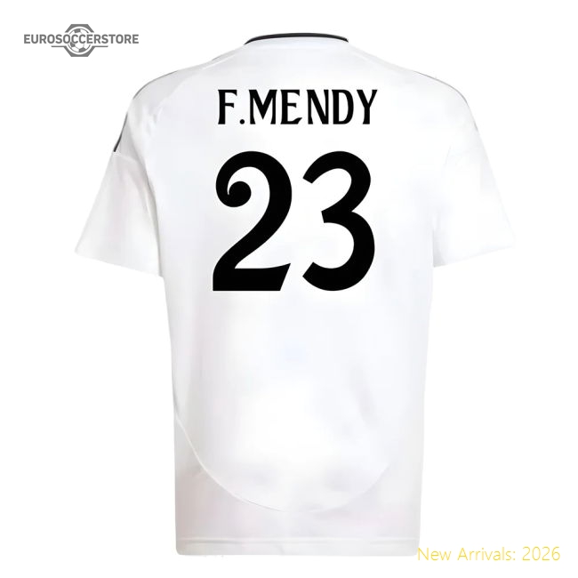 Premium-grade 2024-2025 Real Madrid Home Kit (kids) (fmendy 23)