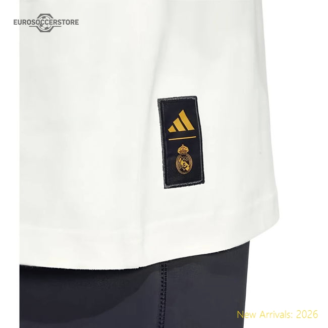2024-2025 Real Madrid UCL Heavy Cotton Tee (Off White)