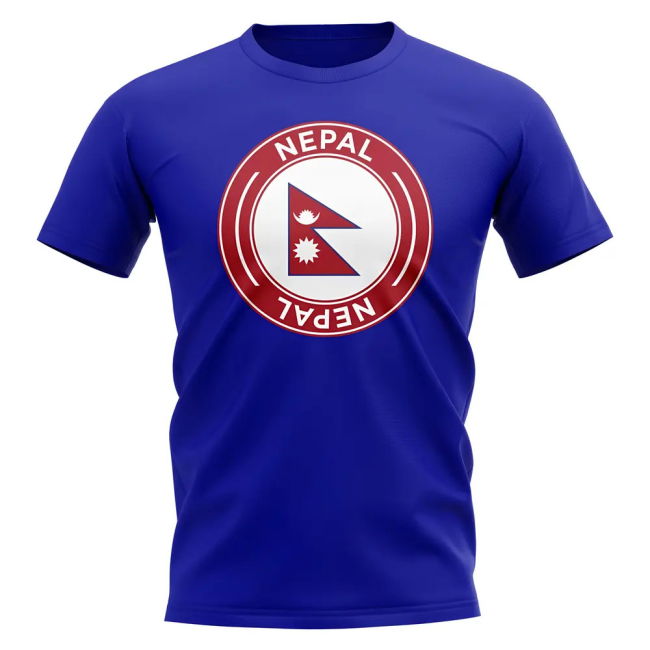 Limited-Edition Top-Tier Nepal Football Badge T-Shirt (Royal)