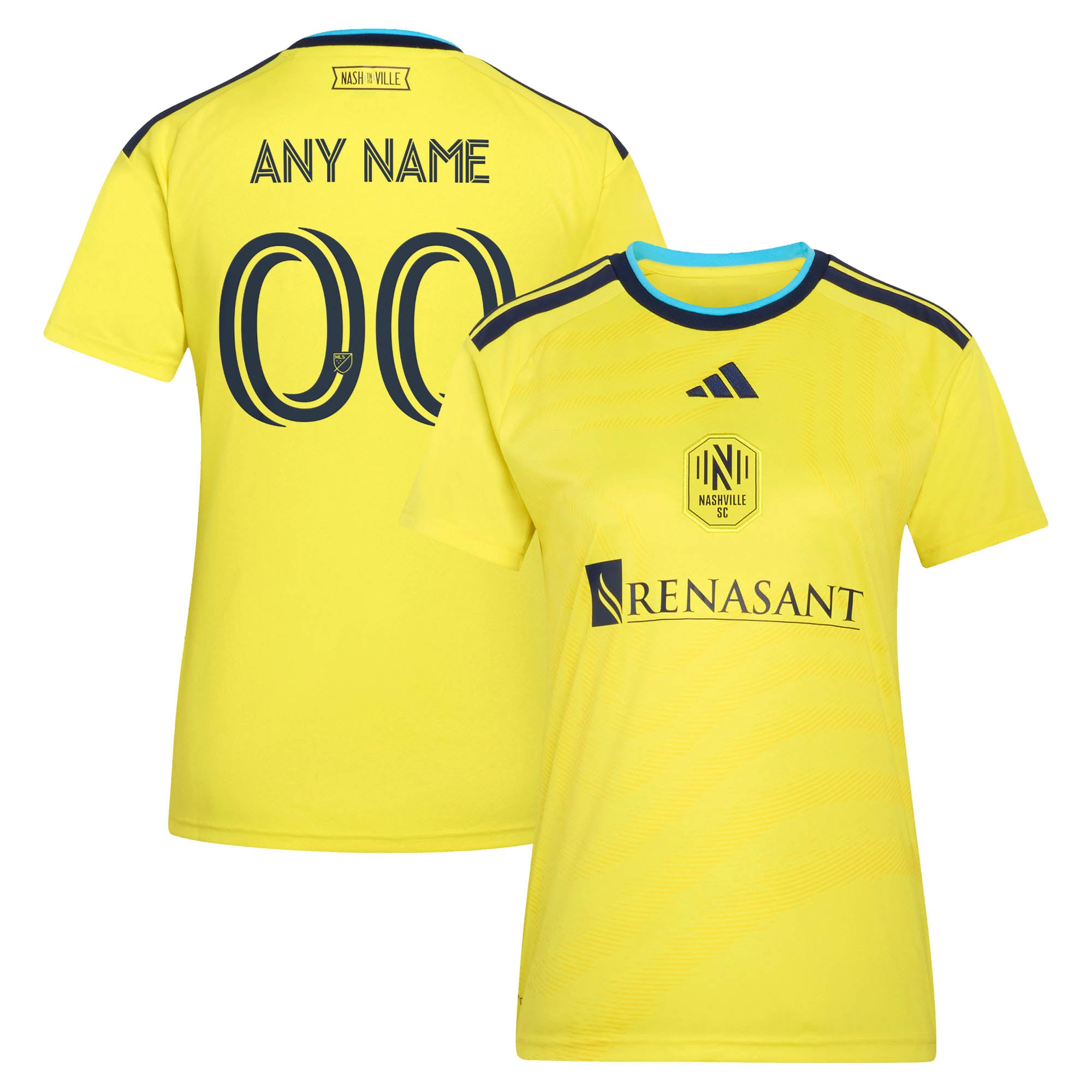 [SJH] Nashville SC Women's 2026 The Reverb Kit Replica Custom Jersey - Yellow