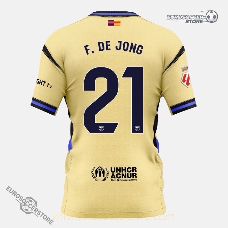 Barcelona Away X Kobe Bryant F. DE JONG 21 Jersey 25-26 (Player Version)
