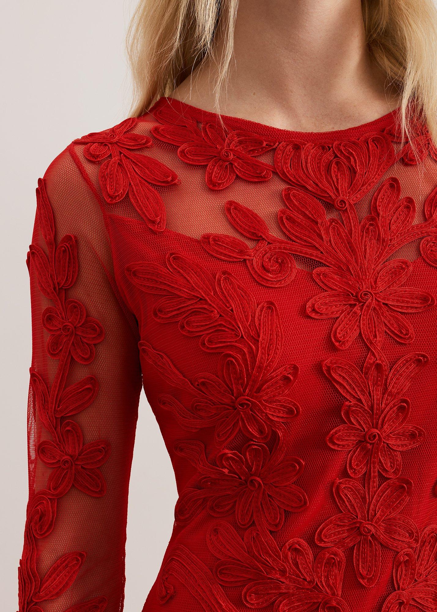 Navida Tapework Midi Dress
