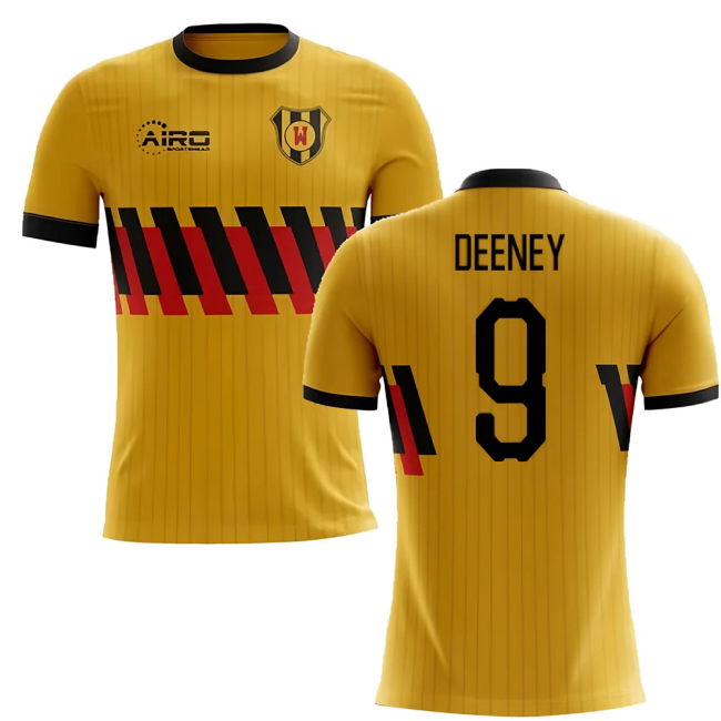 Football Watford Home Concept Football Shirt Deeney #9 Top Tier De...