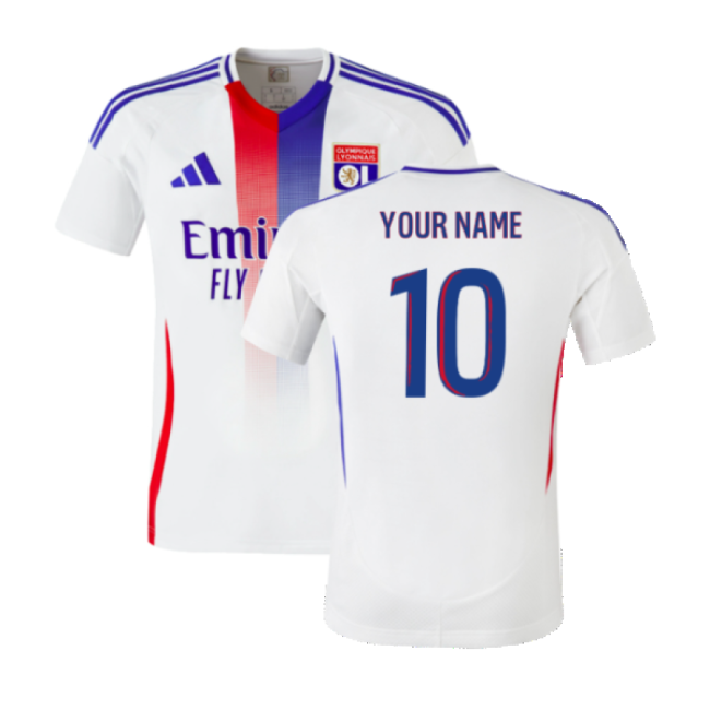 Olympique Lyon 2024-2025 Home Football Jersey (Your Name)