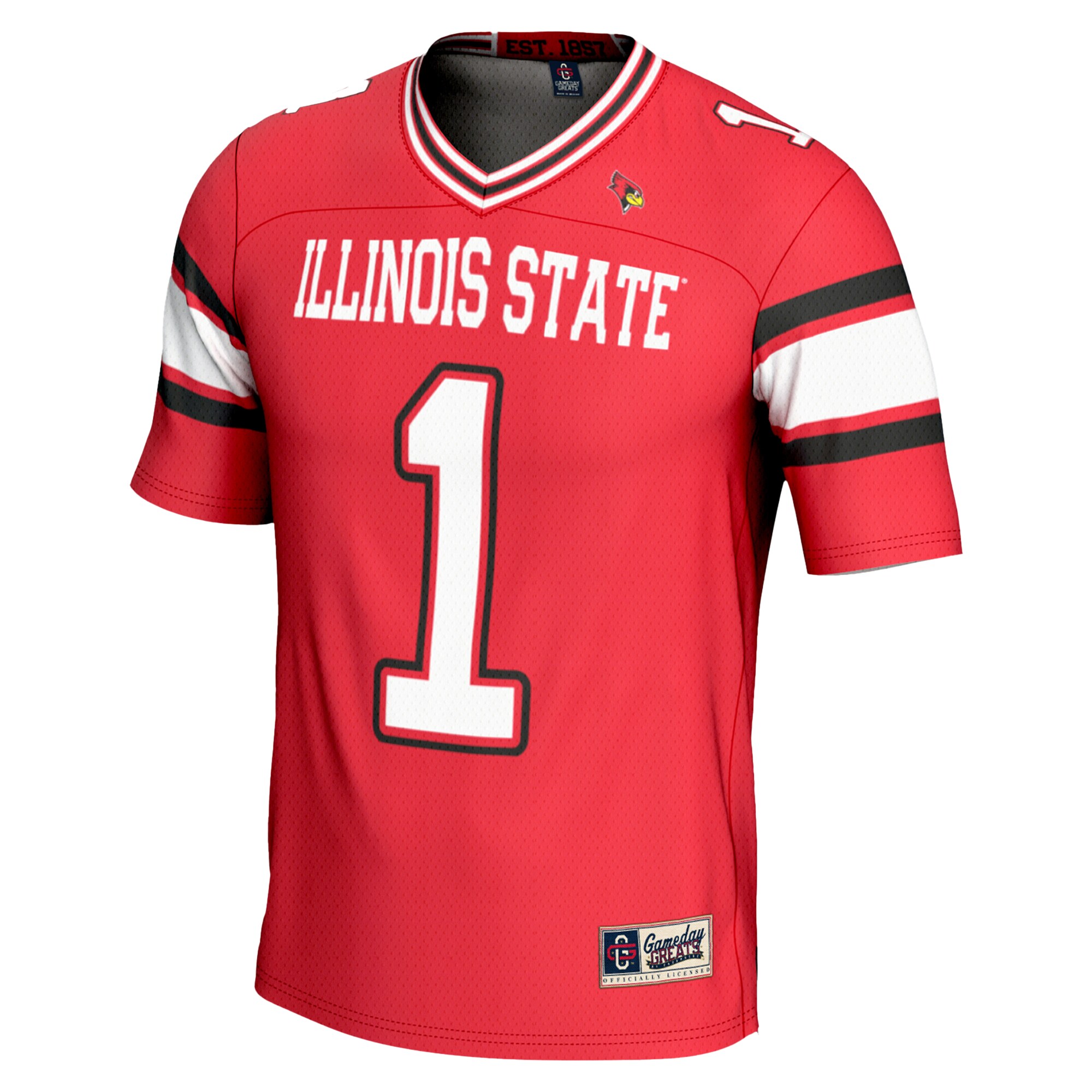 #1 Illinois State Redbirds GameDay Greats Youth Endzone Football Jersey - Red