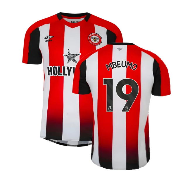 Mbeumo 19 Original Replica Brentford Home Fan Shirt for Adults