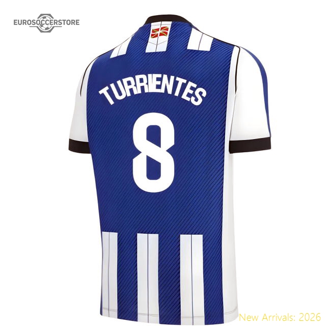 Excellent 2025-2026 Real Sociedad First Jersey (turrientes 8)