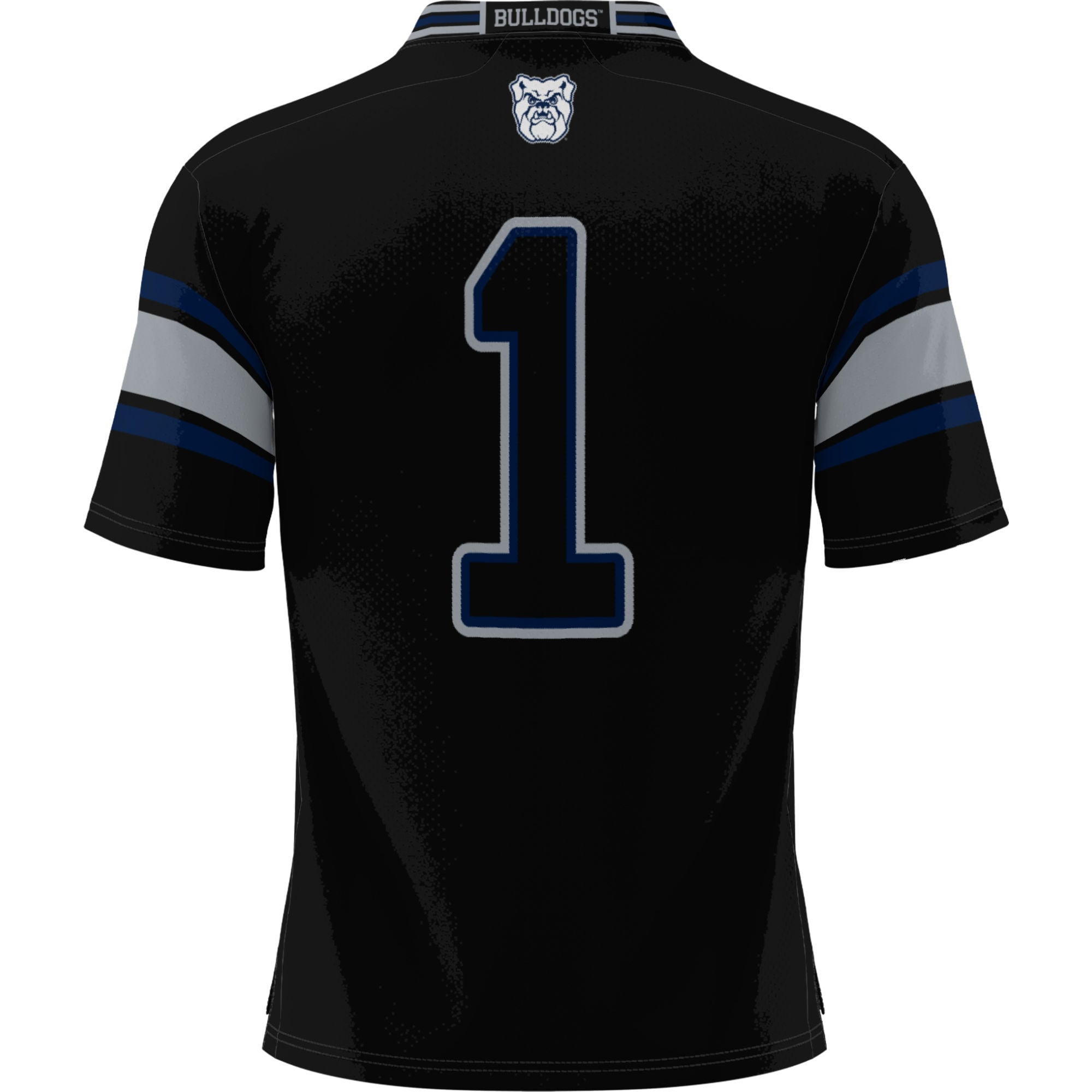 Men's #1 Black Butler Bulldogs Football Jersey
