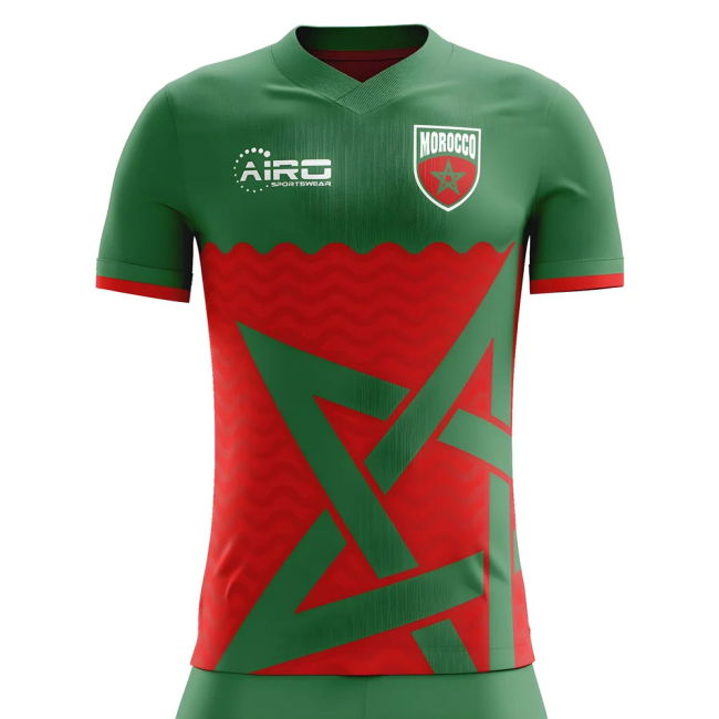 Womens Morocco Starting XI Elite Quality Home Professional Jersey