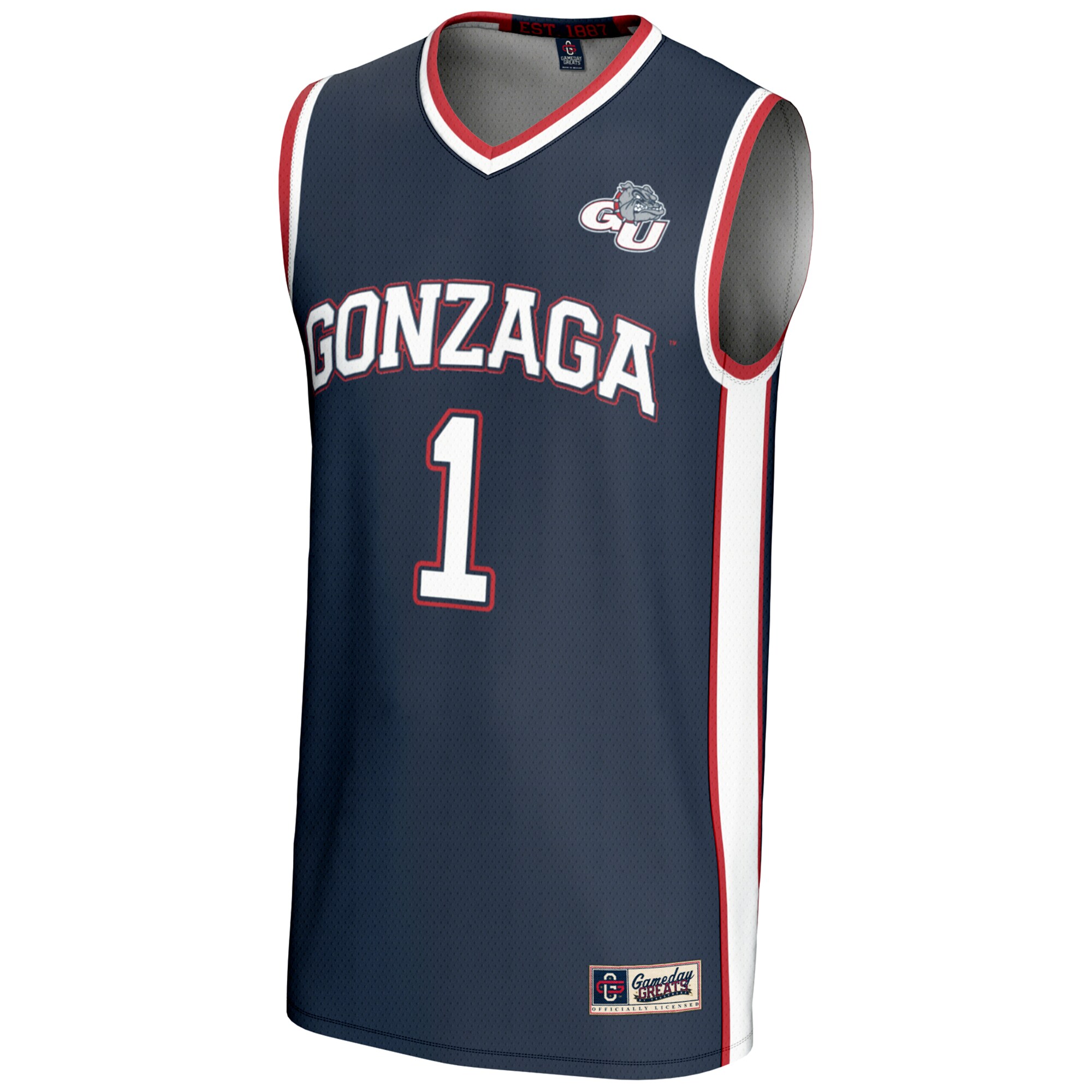 [NJP] Gonzaga Bulldogs GameDay Greats Lightweight Basketball Jersey - Navy