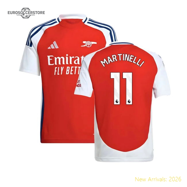 2024-2025 Arsenal Kids Comfortable Martinelli Jersey Drycell