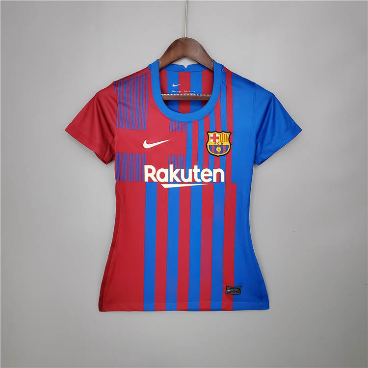 Barcelona 21-22 Soccer Kit Home Blue Women's Soccer Jersey Football