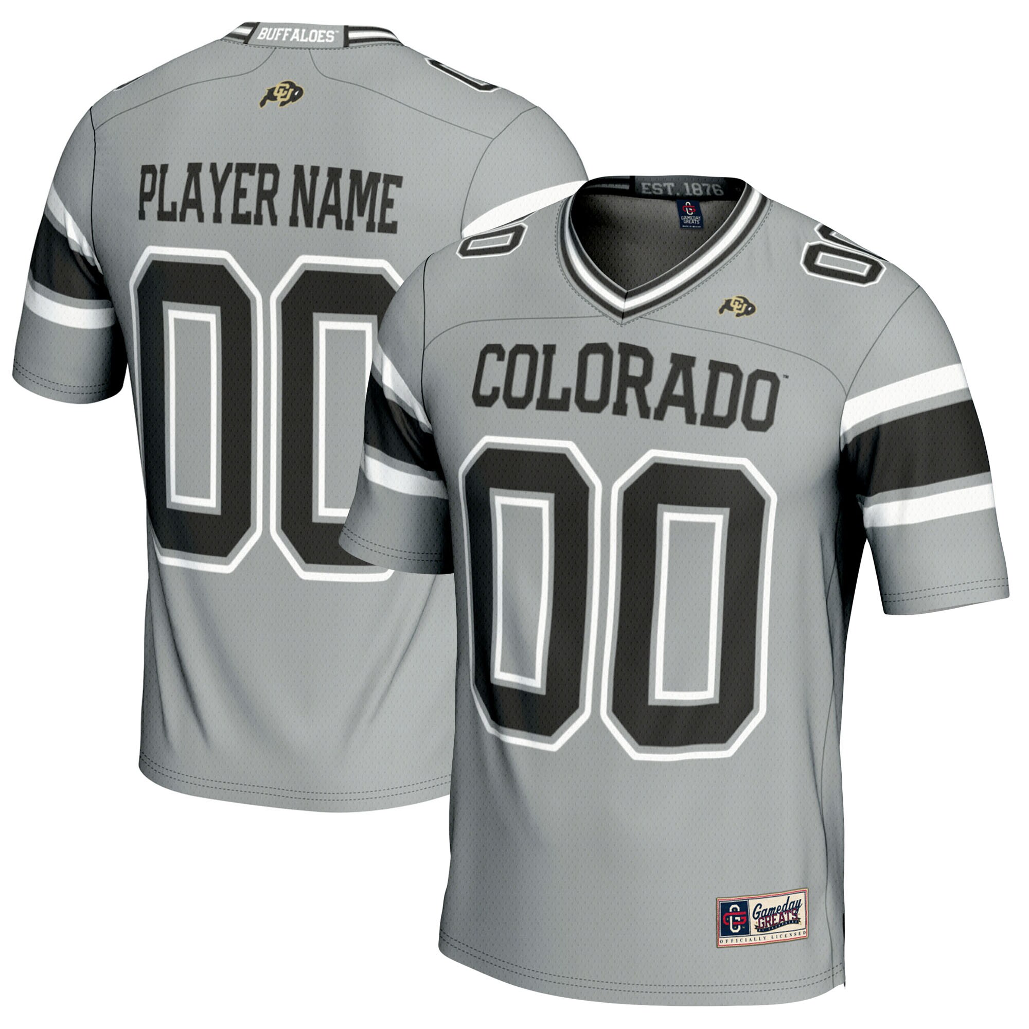 [NJP] Women's Colorado Buffaloes GameDay Greats NIL Pick-A-Player Football Jersey - Gray
