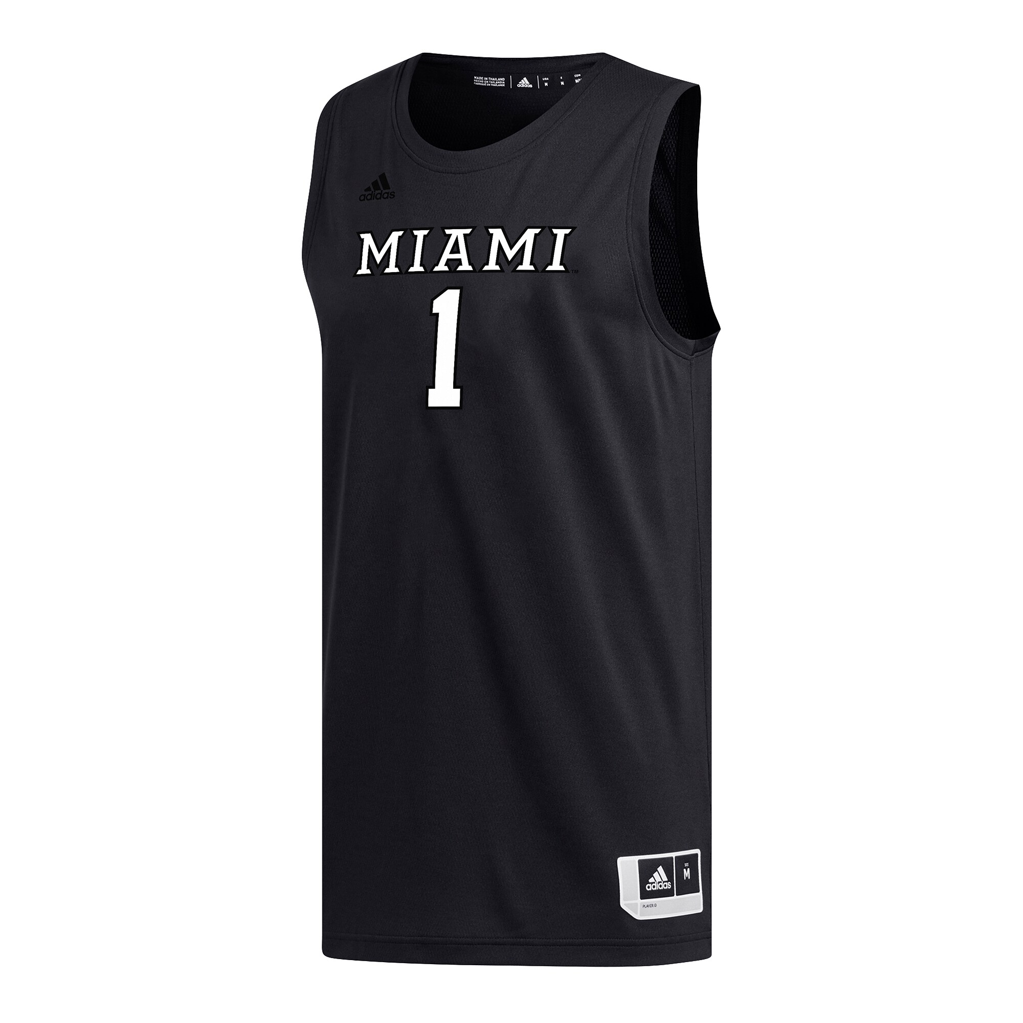 [NJP] Miami University RedHawks Replica Basketball Jersey - Black