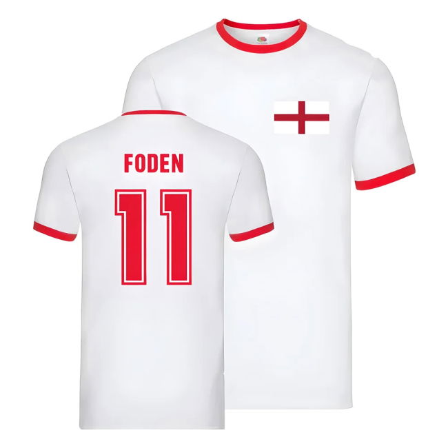 Official England Ringer T-Shirt Jersey Performance Professional