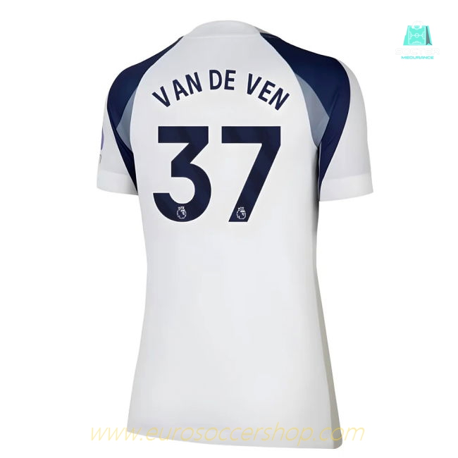 2025-2026 Tottenham Home Shirt (Womens) (Van De Ven 37)