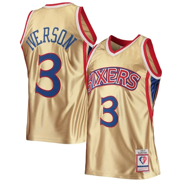 Allen Iverson PHI NBA Jersey - Cost-Effective Fan Gear - Fan Favorite