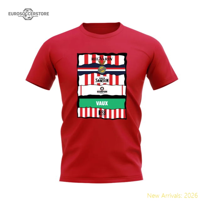 Premium Sunderland Shirt Sponsor History T-shirt (red) - Premium