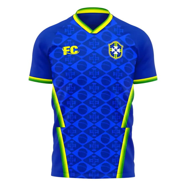 World Brazil 2021-2022 Away Concept Football Kit (Fans Culture)