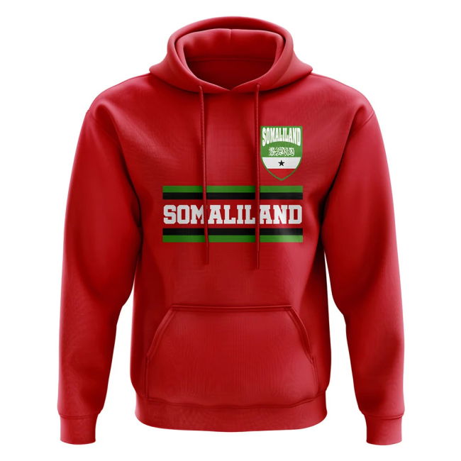 Top-Tier Collector'S-Item Somaliland Core Football Country Hoody (Red)