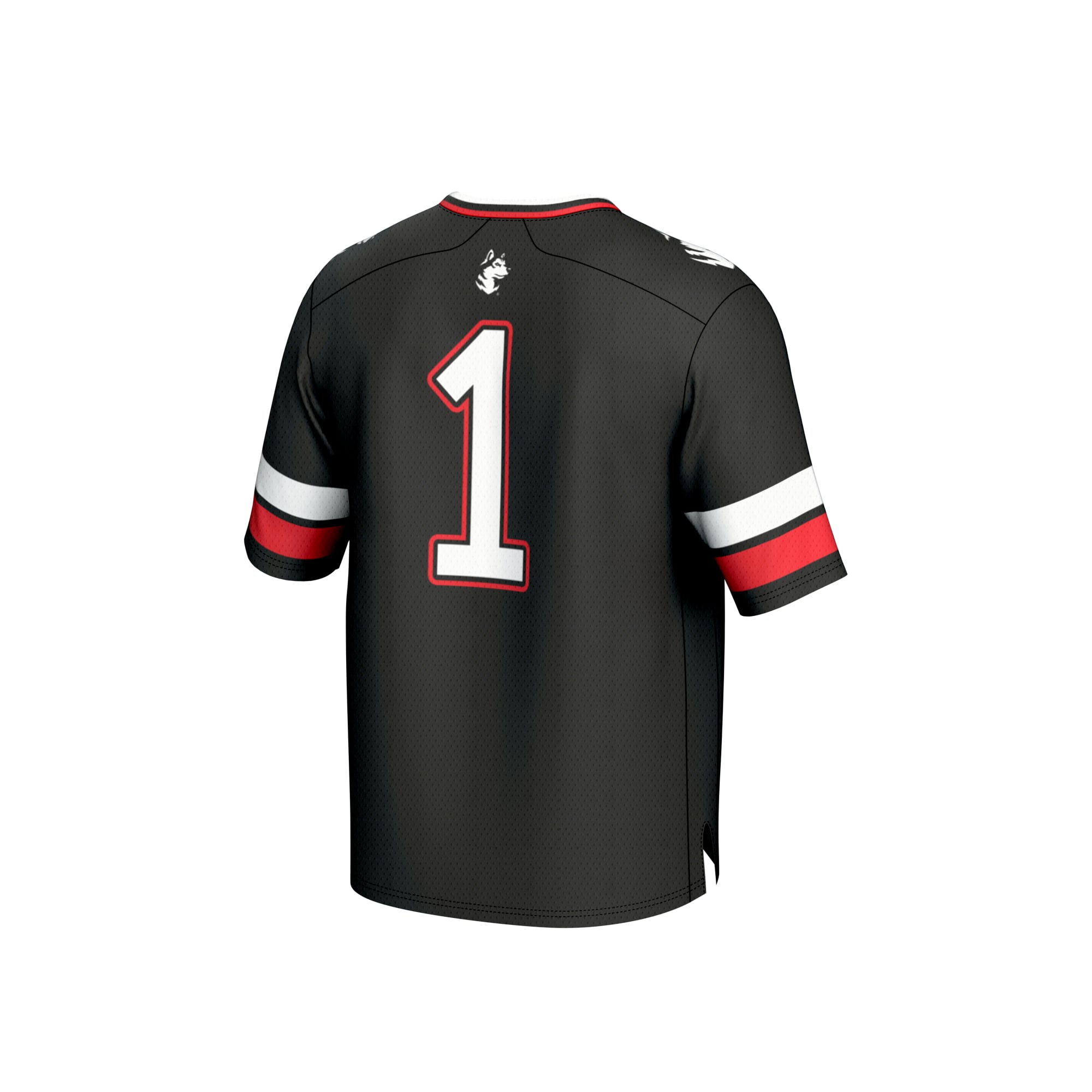 Youth Black #1 Northeastern Huskies Lightweight Collegiate Football Fashion Jersey
