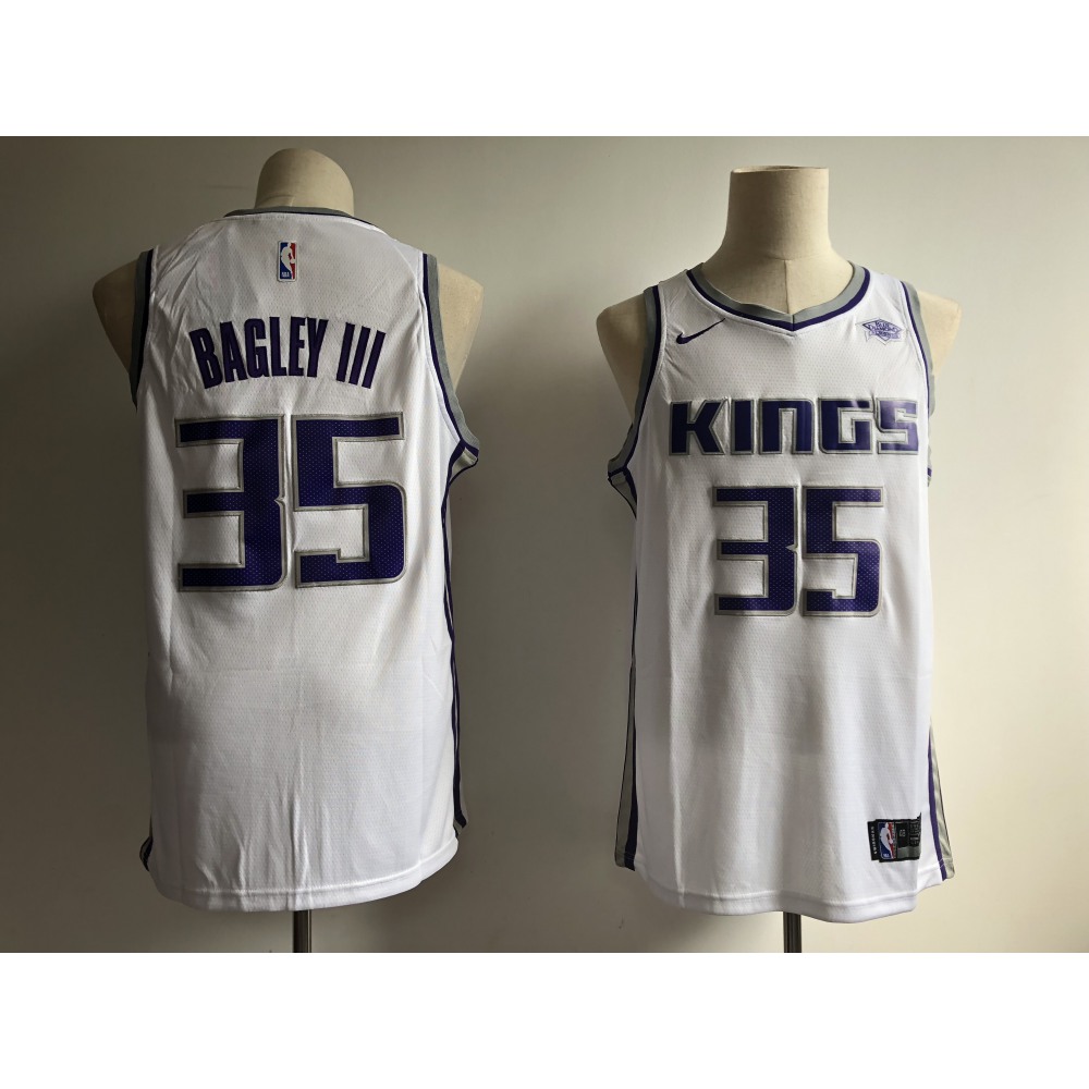 Performance Performance Men's Kings #35 Marvin White Basketball Jersey