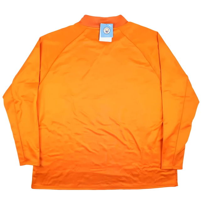 2023-2024 Man City Pre-Match LS Sweat Top (Orange) (Fan Favorite)