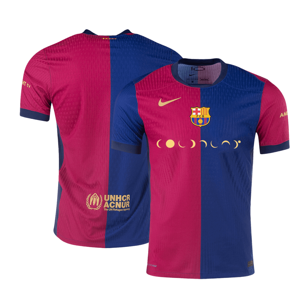 Player Version Barcelona Home Soccer Jersey 2024/25 - COLDPLAYAuthenti