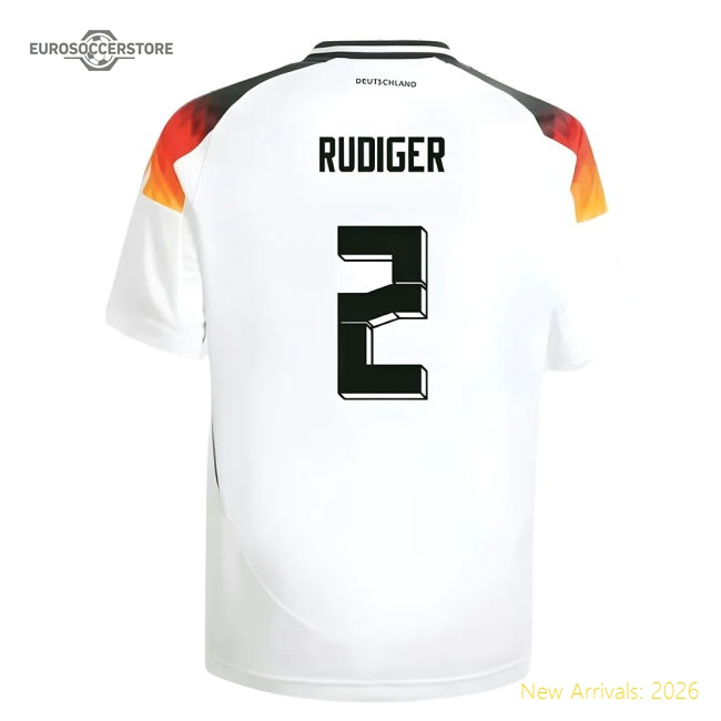 Comfortable Football Team Kids Rudiger Jersey 2024-2025